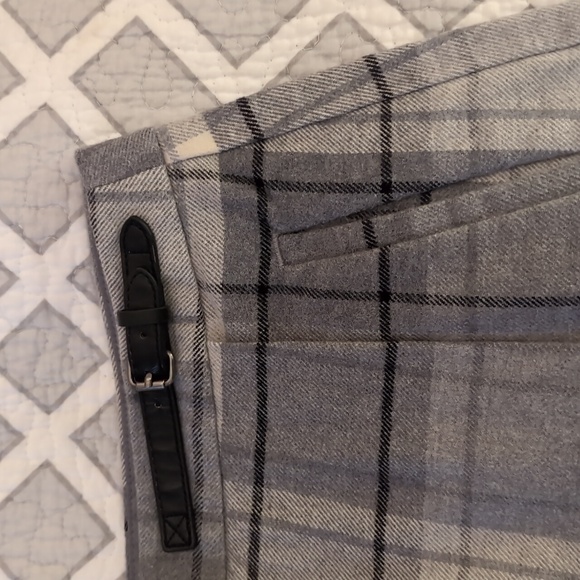 Cotton plaid flannel faux wrap 21" skirt - Picture 2 of 3